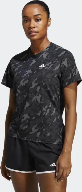 Adidas Own The Run Camo Kadın T-shirt