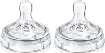 Philips Avent Avent Natural Biberon Emziği Silikon Akış Ayarlı 2 Li (3 Ay+) 8710103873976