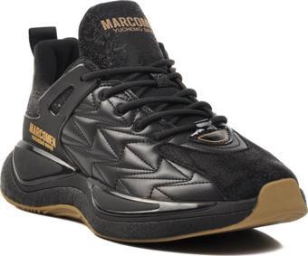 Marcomen 152-20043 Siyah Hakiki Deri Erkek Spor Ayakkabı