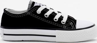 Tonny Black Çocuk Unisex Siyah Rahat Kalıp Bağcıklı Spor Ayakkabı