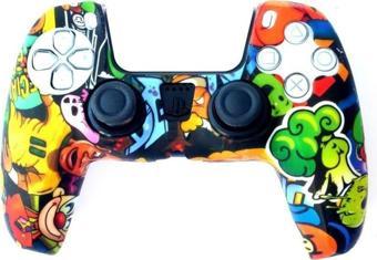 Konsol İstasyonu Playstation 5 Desenli Kol Koruyucu Silikon Kılıf 3P5