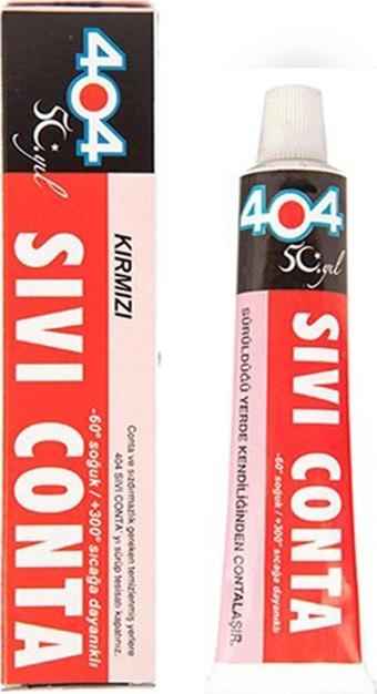 404 Sıvı Conta Kırmızı Yüksek Isıya Dayanıklı 45gr.