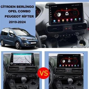 Navmina Citroen Berlingo Peugeot Rifter Opel Combo 2019-2024 Uyumlu 2+32 Gb 10 İnç Multimedya