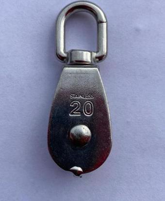 PASLANMAZ KROM TEKLİ MAKARA 20mm
