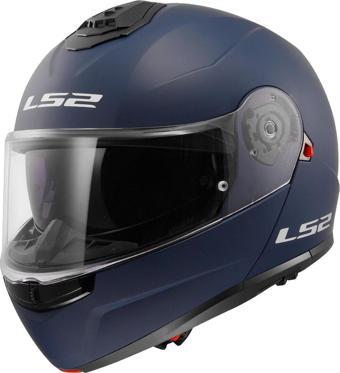 Ls2 Strobe 2 Çene Açılır Mat Navy Mavi MEDIUM