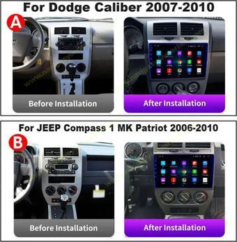 Navmina Jeep Compass Patriot Ddoge Caliber 2007-2009 Uyumlu 9 İnç 4-32 Gb Multimedya