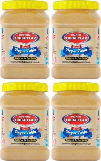 Bozkırlı Çavuşoğlu Turgutlar Kepekli Beyaz Bozkır Tahini 930G 4'Lü Türkiye'De Tek Özel Üretim