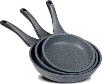 Thermoad 3'Lü Granit Döküm Tava Seti 20 Cm 24 Cm 28 Cm Thrttsvy