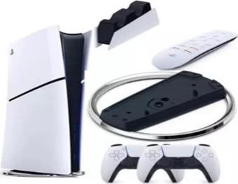 Sony PS5 Slim Dijital + 2. Kol + Dikey Stand + Sarj istasyonu + Media Remote