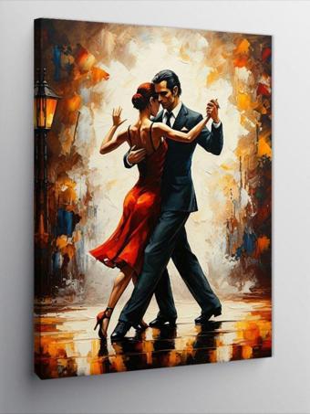 Kanvas Tablo Tango Dans Eden Çift