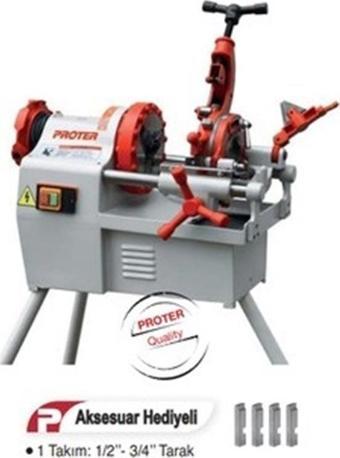 PROTER PR1002 2" TEZGAH TİPİ PAFTA MAKİNASI