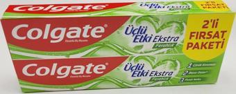 Colgate Üçlü Etki Ekstra Ferahlık Diş Macunu 2 x 75 ml 