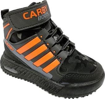 Carby 2021-B Bebe Sneakers Bot Siyah Oranj Füme