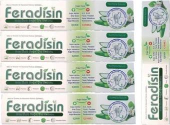 Feradisin Diş Macunu Aloe Vera Özlü 5 Li Set