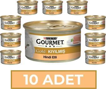 Purina Gourmet Gold Kıyılmış Hindi Etli Yetişkin Yaş Kedi Maması 85 gr - 10 Adet