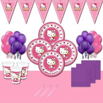 Doğumgünüparti Hello Kitty Doğum Günü Parti Malzemeleri Süsleri Süsleme Seti 8 Kişilik Ekohello2