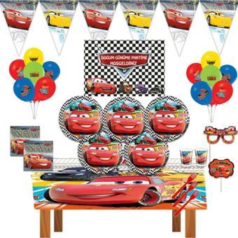 Doğumgünüparti Cars 3 Şimşek Mcgueen Afişli Doğum Günü Parti Setleri 24 Kişilik