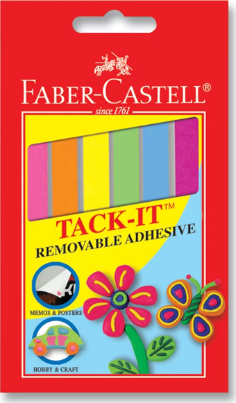 Faber Castell Tack-it Hamur Yapıştırıcı 50 gr Karışık Renkli