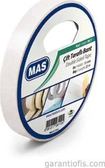 Mas 2611 Çift Taraflı Bant (15mm x 25m)