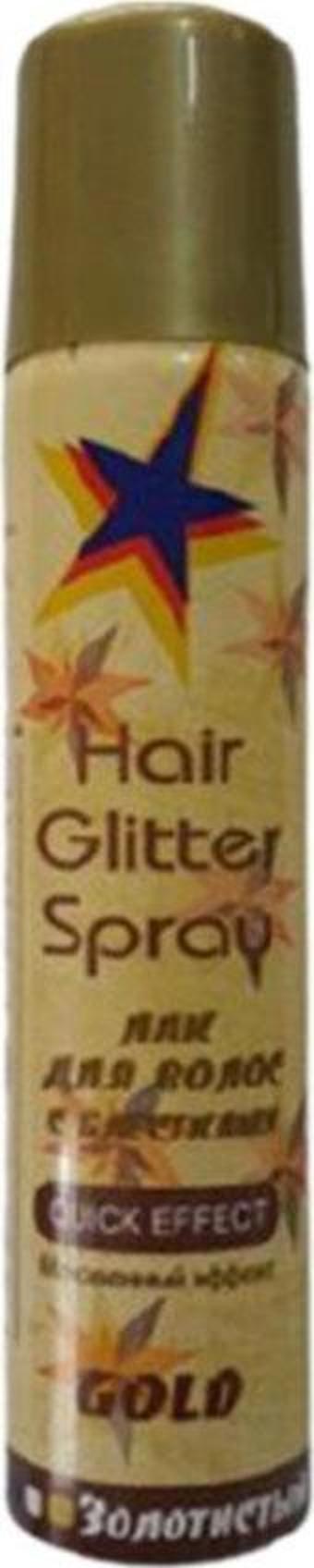 Akat Glitter Renkli Saç Spreyi Gold 75 Ml