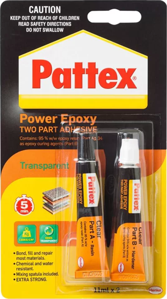 Pattex Power Epoxy Güçlü Metal Yapıştırıcı 2x11ml