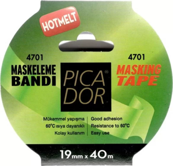 PİCADOR 19x40 mt HOTMELT MASKELEME BANDI KP004