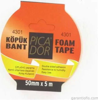 Picador Çift Taraflı Köpük Bant (50mm x 5metre)