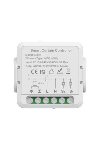 Xenon Smart Akıllı Sıva Altı Perde, Panjur Kontrol Anahtar Wi-fi Bt Mobil Kontrol Programlanabilir Switch X7015