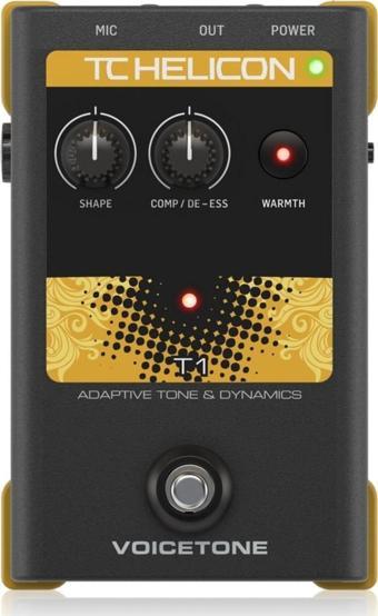 Tc Helicon Voicetone T1 Studio Mastered Vokal Tonu İçin Tek Düğme