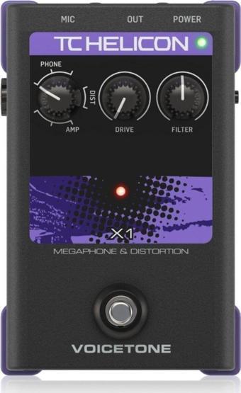 Tc Helicon Voicetone X1 Dramatik Megafon Ve Bozulma Vokal Efektl