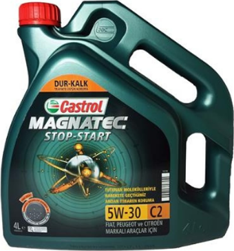 Castrol Magnatec Stop-Start 5W-30 C2 Tam Sentetik Motor Yağı 4 Litre (Üretim Yılı:2023)