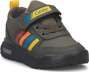 Carby 2019 Deri Işıklı Sneakers Bebe Spor Ayakkabı