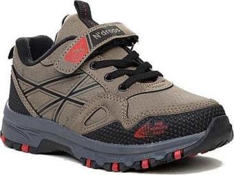 Ndrops 07 Deri Sneakers Çocuk Spor Ayakkabı 31-35 Vizon Mink