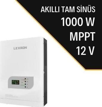 Lexron 1000 W Watt Mppt 12V Tam Sınus Akıllı Inverter