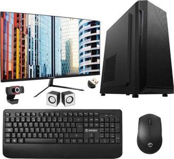 Turbox OfficeWork i5 650 8GB 256GB SSD 23.6 inç Monitör Webcam + Hoparlör Ofis Pc Bilgisayarı