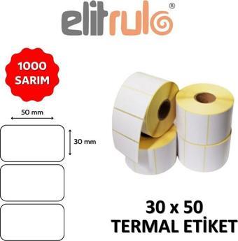 Elitrulo Barkod Etiketi 30x50 Termal - 1000 Adet