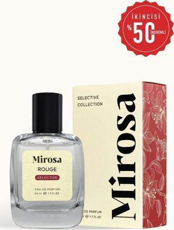 Mirosa Rouge Selective Dinlendirilmiş Kalıcı Kadın Parfümü Premium Edp 50Ml S701