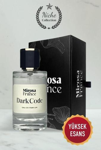 Mirosa De France Dark Code Niche Collection Yüksek Kalıcı Erkek Parfum Black Code Edp Premium Kutu 50Ml N504