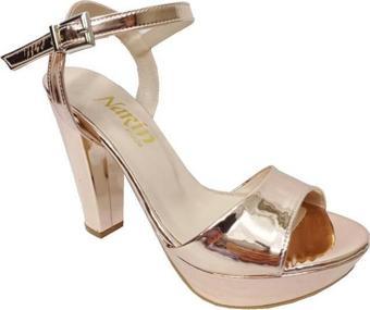 Narin 8024 Rugan 30mm Platform Topuklu Kadın Sandalet