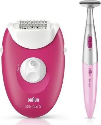 Braun Silk-Épil 3 3420 Epilatör Ahududu Pembe - 2