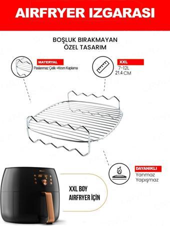 SüpürgeMarket HAPBUY Airfryer Aksesuar Xxl Izgara Teli Fritöz