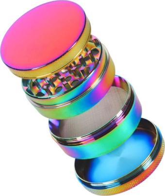 Valkyrie 63 mm 4 Katmanlı Mıknatıslı Çinko Alaşım Herbal Grinder Baharat Bitki Ot Tütün Öğütücü Renkli