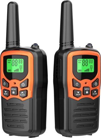 Valkyrie T5 2 Adet Şarjlı Bataryalı Telsiz Seti Walkie Talkie Vox El Telsizi 2li Paket