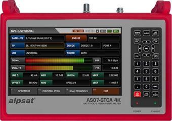 Alpsat Satfinder AS07STCA-4K DVB Sinyal Analizörü