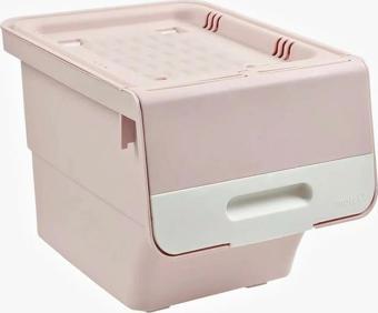 Motek Pembe Tekerlekli Organizer Çok Amaçlı Saklama Kutusu 1X12 Lt