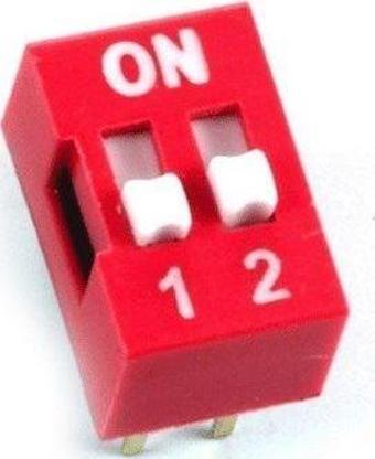 Emay Center 2'li DIP Switch, Dip Switch On Off