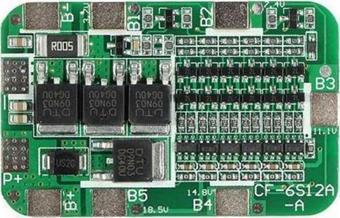 Emay Center 6s 15A 24V Li-ion 18650 BMS PCM Pil Koruma 6 Pil Lion Lipo Pil
