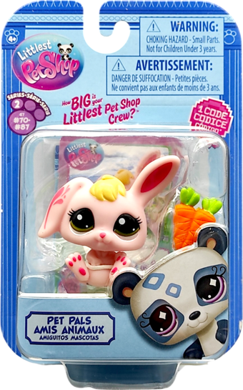 Hasbro Littlest Pet Shop Tekli Figür 00522 G7#76 PEMBE TAVŞAN