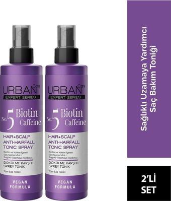 Urban Care Expert Biotin Ve Kafein Dökülme Karşıtı Saç Toniği X2 Adet - Vegan - 200 Ml + 200 Ml