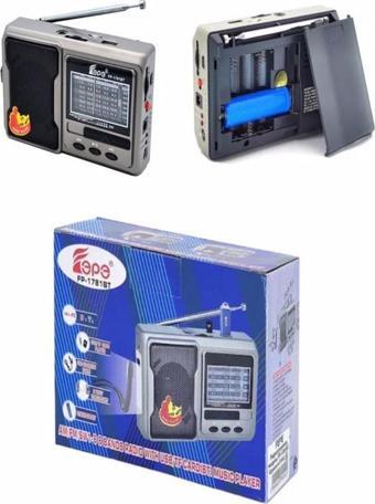 Fepe Deprem Çantasına Uygun Taşınabilir El Fenerli 8 Bandlı Radyo Bluetooth Usb Tf Kart Destekli Fm Radyo